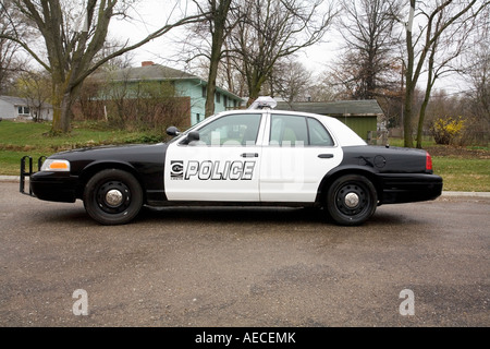 Ford Crown Victoria Police Interceptor veicolo polizia Creta Dipartimento di polizia negli Stati Uniti Nebraska Foto Stock