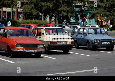 Brasov, vecchia auto Dacia Foto Stock