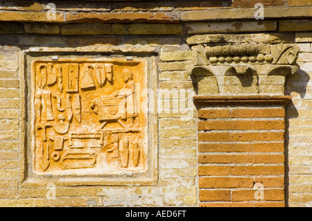 Il monumento funerario di portus necropoli Foto Stock