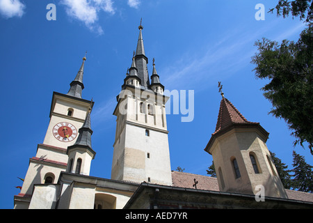 Saint Nicholas Cattedrale Ortodossa, St Nicolae Din, Scheii Piata Unirii, Brasov, Transilvania, Romania Foto Stock