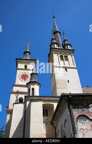 Saint Nicholas Cattedrale Ortodossa, St Nicolae Din, Scheii Piata Unirii, Brasov, Transilvania, Romania Foto Stock