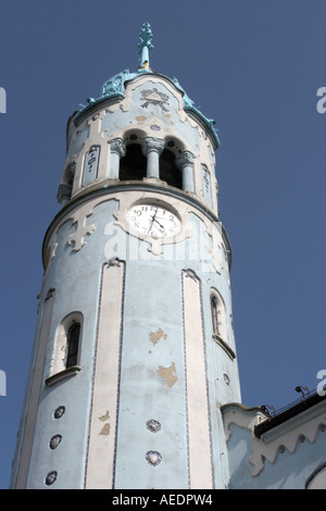 Blue chiesa di St Elizabeth, Bratislava Foto Stock