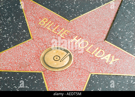 Stelle sulla Hollywood Walk of fame a Los Angeles California USA Foto Stock