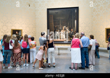 Las Meninas di Diego Velazquez nel Museo del Prado di Madrid, Spagna Foto Stock