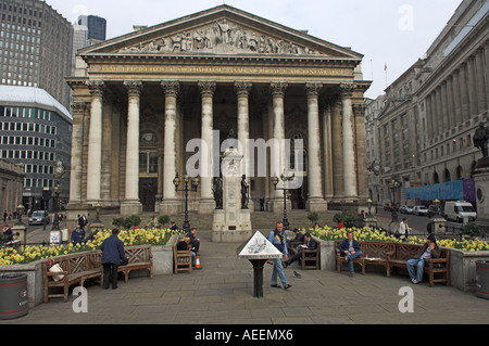 [Royal Exchange] presso la banca dalla stazione di City of London Foto Stock