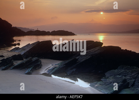 Sunrise a Borth y Gest Lleyn Peninsula North West Wales Foto Stock