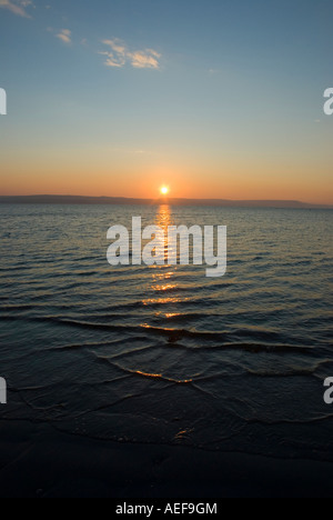 Alba sopra la Baia di Weymouth Dorset Foto Stock