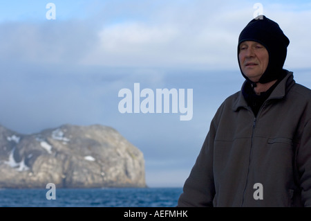 Viaggiatori avventurosi sul veliero Vello d'oro western penisola antartica Antartide Oceano Meridionale Foto Stock