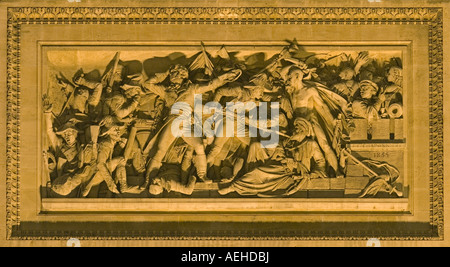 Francia Paris sculture sul lato del Arc de Triomphe Foto Stock