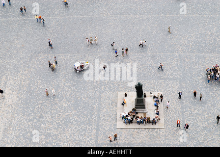 Vista dalla parte superiore della Frauenkirche di Dresda, Germania Foto Stock