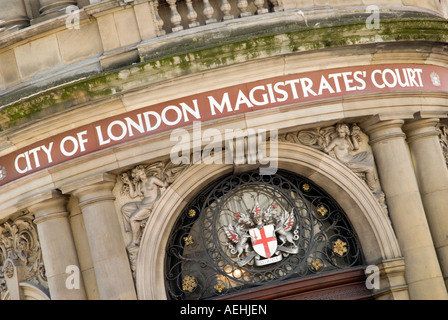 City of London Magistrates Court City of London REGNO UNITO Foto Stock