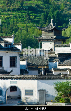 Antico stile Huizhou Villaggio Cinese Xidi Cina Foto Stock