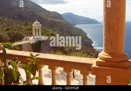 Mirador de Son Marroig, Son Marroig, Deia, Regione Tramuntana, Mallorca, Isole Baleari Spagna Foto Stock