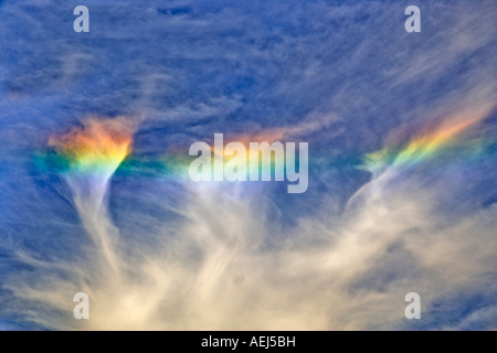 Sun cane nel cielo sopra l'inferno s Canyon National Area Ricreativa Oregon Foto Stock