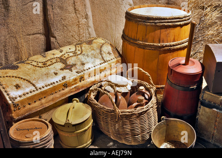 Visualizzazione storico presso la Oregon High Desert Museum Earle un Chiles Centro dello spirito del West Central Oregon Foto Stock