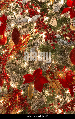 Albero di Natale decorato Provvidenza Festival di alberi Portland Oregon Foto Stock