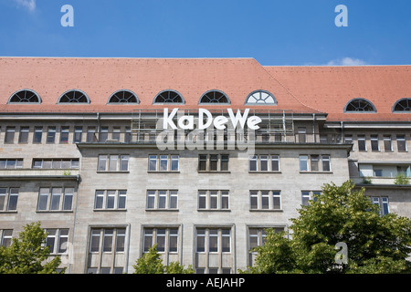 Department store dell'Occidente 'KaDeWe di Berlino, Germania Foto Stock