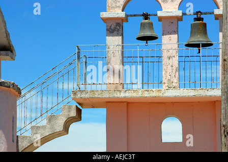 Campanile con scale, CEFALLONIA, ISOLE IONIE, Grecia Foto Stock