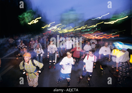 Bladenight, Monaco di Baviera, Germania Foto Stock