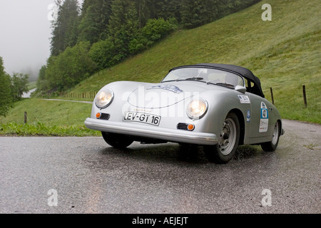 Porsche 356 Carrera Speedster GT, Anno di costruzione 1959, Alpi Rallye 2007, Kitzbuehel, Tirolo, Austria Foto Stock