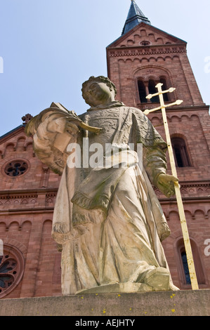 Basilika, la parte vecchia della città, Mainterassen, Seligenstadt, Hesse, Germania Foto Stock