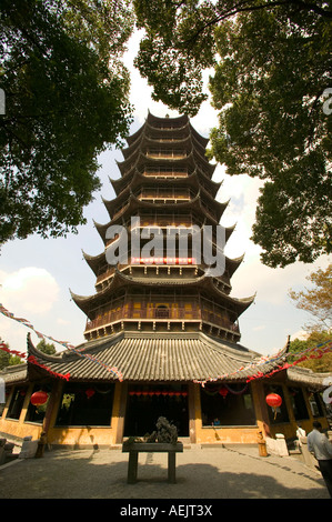 Tempio del nord Pagoda, Suzhou, Cina e Asia Foto Stock