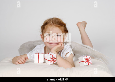 Little Christmas Angel Foto Stock