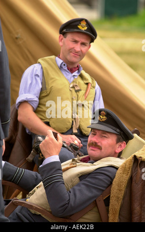 ROYAL International Air Tattoo 2003 FAIRFORD GLOUCESTERSHIRE RAF storia vivente gruppo OPS 1939 1945 Foto Stock