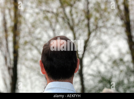 Uomo calvo. Foto Stock