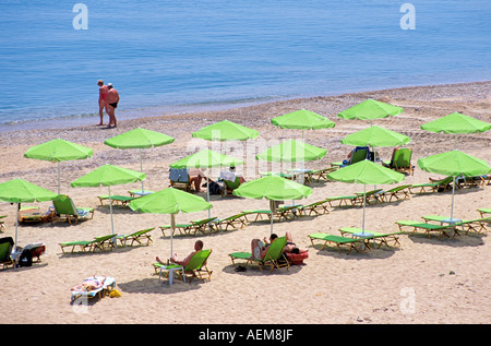 Skala Beach, Skala, Cefalonia, Grecia Foto Stock