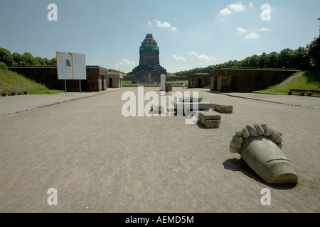 Volkerschlachtdenkmal Battaglia delle Nazioni monumento Lipsia Sassonia Germania Foto Stock