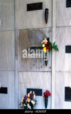 L'attrice Marilyn Monroes Grave Westwood Memorial Cemetery di Los Angeles California USA Foto Stock