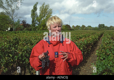 Merete Larsen, enologo. Medoc, Bordeaux, Francia Foto Stock