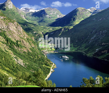 NO - More og Romsdal: Il Geirangerfjord Foto Stock