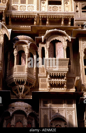 Jaisalmer, Herrenhaus, Patwon Ki Haveli Foto Stock