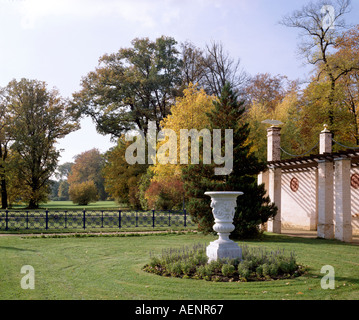 Cottbus, Schloßpark Branitz, Blick von der Pergola nach Osten Foto Stock