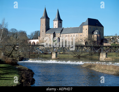 Rochlitz, Schloß, Ostansicht Foto Stock