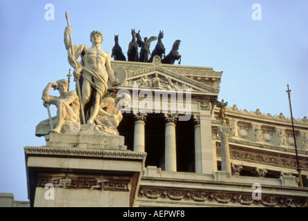 Altare della Patria Altare della Patria Monumento Nazionale di Vittorio Emanuele II Piazza Venezia Roma Roma Lazio Italia Europa Foto Stock