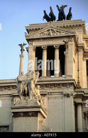 Altare della Patria Altare della Patria Monumento Nazionale di Vittorio Emanuele II Piazza Venezia Roma Roma Lazio Italia Europa Foto Stock