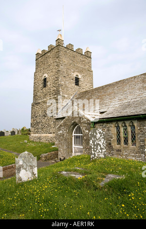 Regno Unito Cornovaglia Boscastle Forrabury St Symphorians chiesa Foto Stock