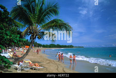 Spiaggia di Montego bay vicino a hotel jack tar village repubblica dominicana arcipelago delle Antille Maggiori dei Caraibi Foto Stock