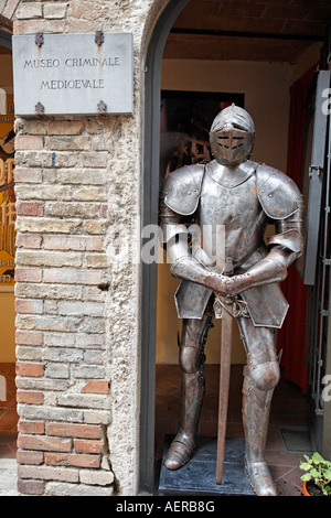 La tortura medievale Museo San Gimignano Toscana Italia Europa Foto Stock