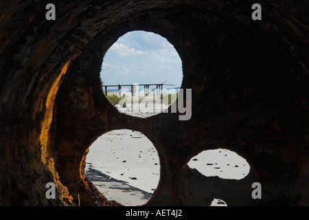 McKenzies Jetty, Fraser Island Queensland Australia Foto Stock