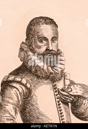 Karel van Mander o Carel van Mander, 1548 – 1606. Pittore fiammingo, poeta, storico dell'arte e teorico dell'arte. Foto Stock