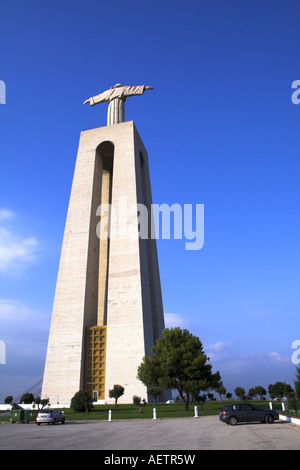 King-Christ Santuario in Almada / Lisbona, Portogallo. Foto Stock