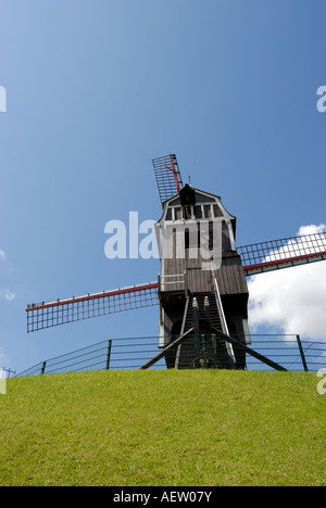 St Janhuismolen, Bruges Belgio Foto Stock