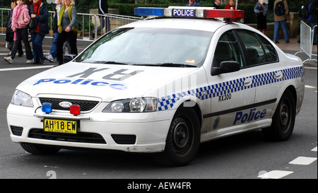 Nuovo Galles del Sud auto della polizia SYDNEY AUSTRALIA Foto Stock