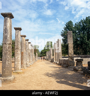 Antica Olympia Peloponneso Grecia Hellas Foto Stock
