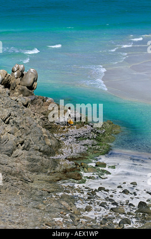 Qalansia beach isola di Socotra Yemen Foto Stock