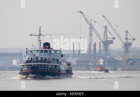 Mersey ferry Royal Daffodil sul fiume Mersey in Liverpool Foto Stock